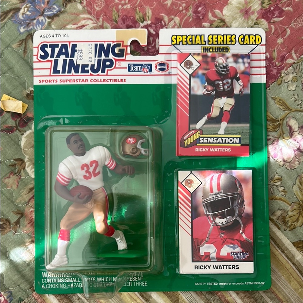 Ricky Watters Figure with Special Series Card